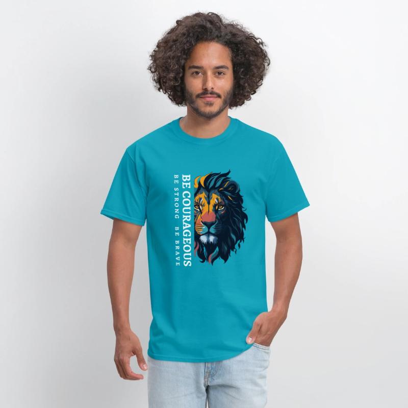 Be courageous, Be strong and courageous, Lion Head