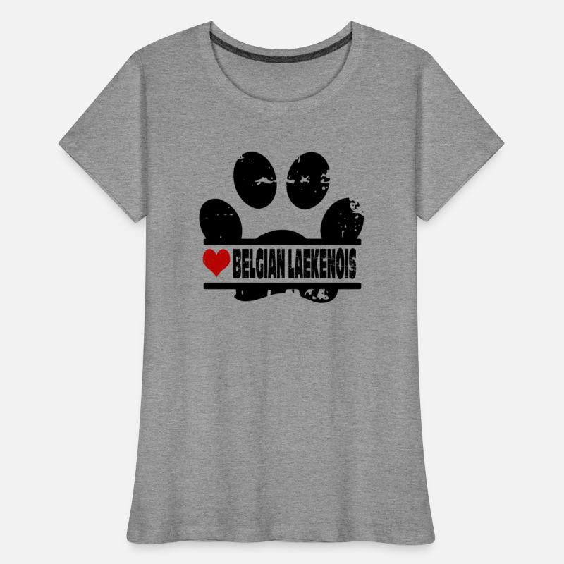 Belgian Laekenois dog paw print