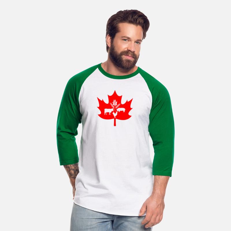 Canada maple leaf farm animal logo
