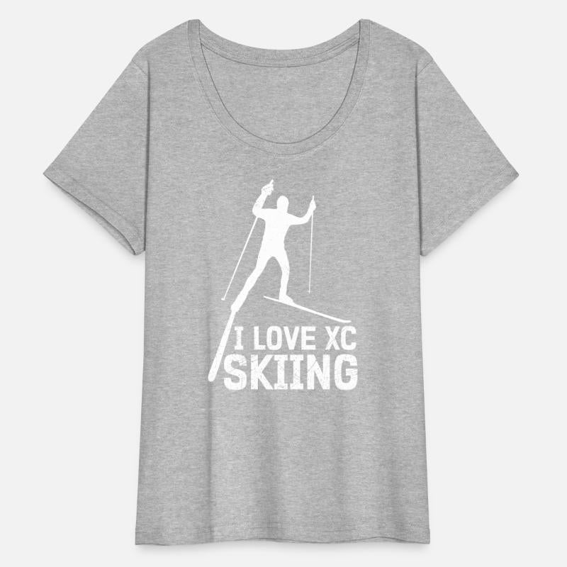 Cross Skiing I Love XC Skiing Lover Sports