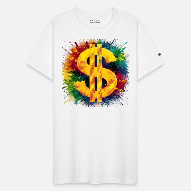 Dollar sign colour splashes