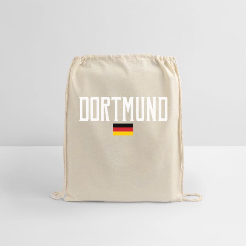 Dortmund Germany Flag White Text