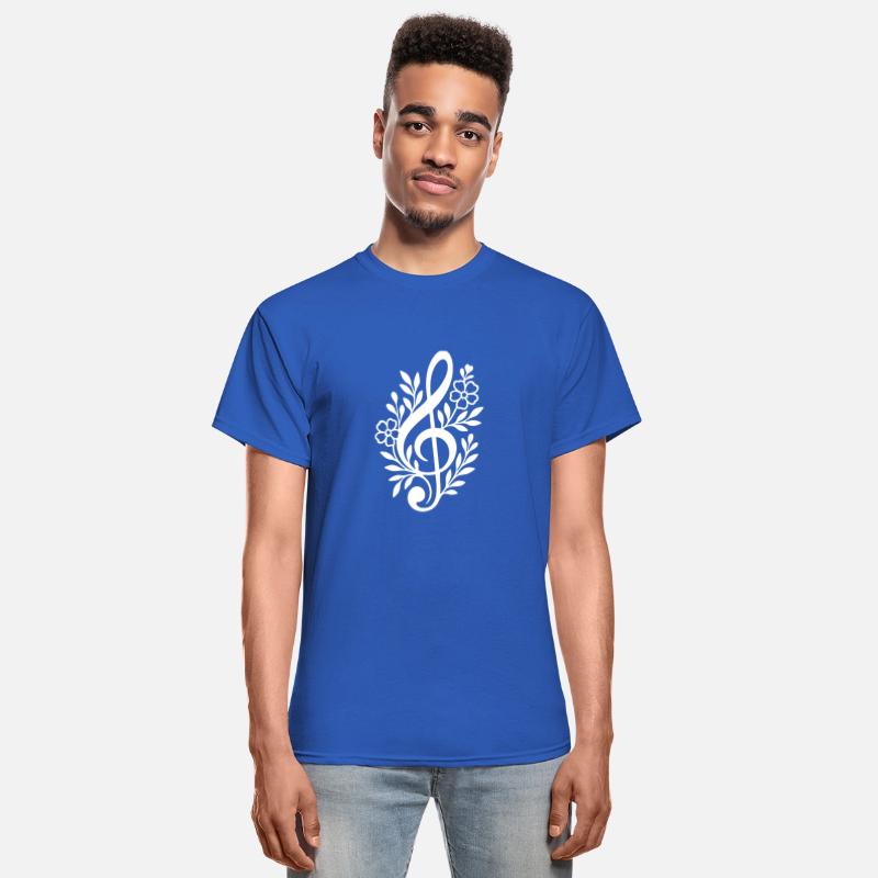 Elegant Floral Treble Clef Music Design