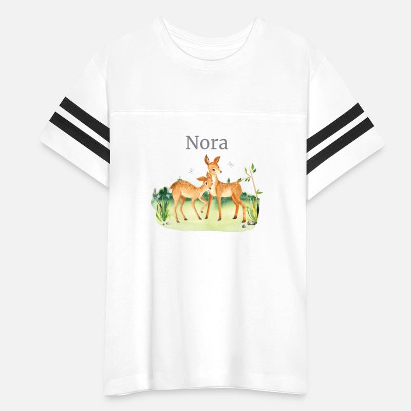 Forest Animal Deer Flowers Name Nora