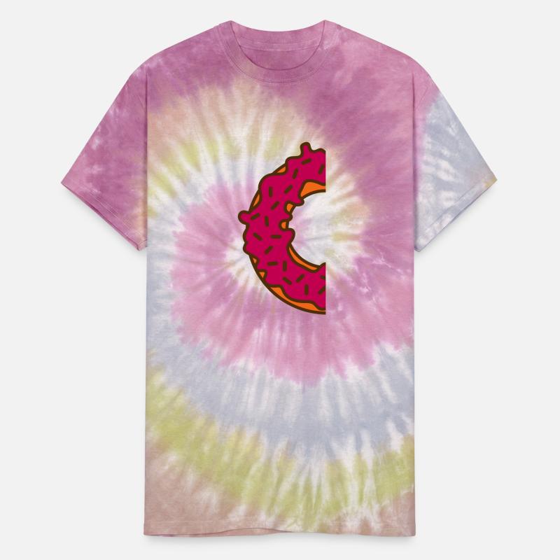 half half donut eat hunger delicious thick fat die