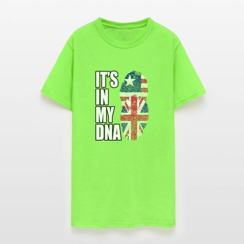 Liberian And British Mix Heritage DNA Flag