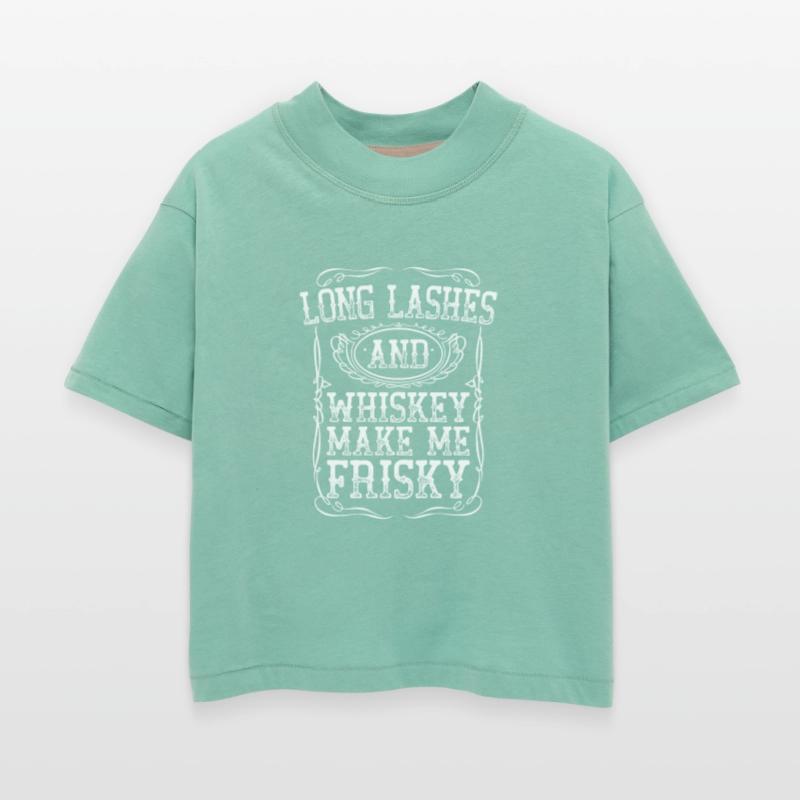 Long Lashes And Whiskey White Frisky Sassy Girl