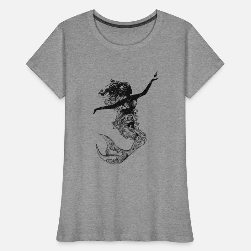 Mermaid in filigree silhouette optics