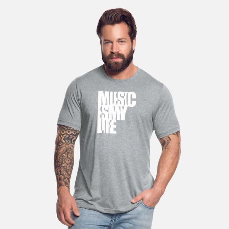 Music is my Life Text Letters Quote Saying Party