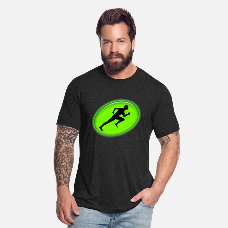 Neon Green Man Running, Personal Trainer Sports