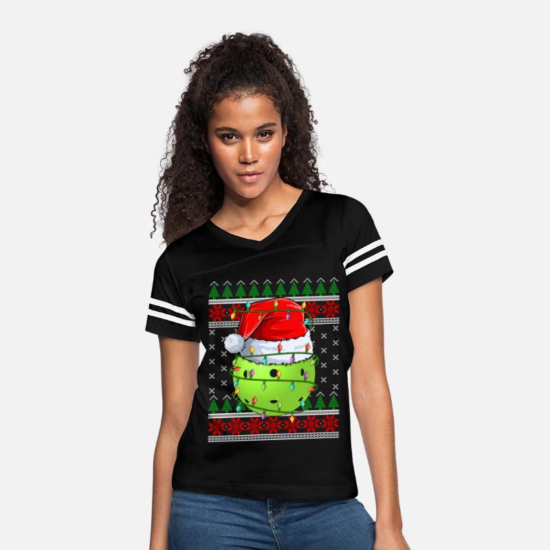 Pickleball Ugly Christmas Sweater Santa