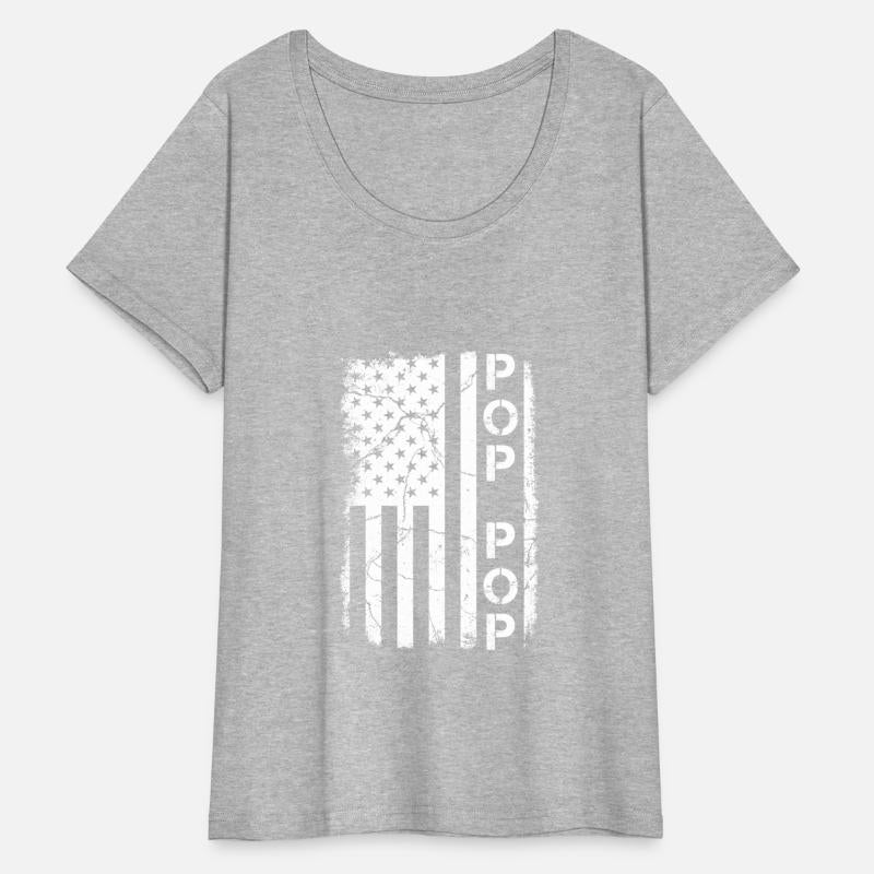 Pop Pop American Flag Patriotic