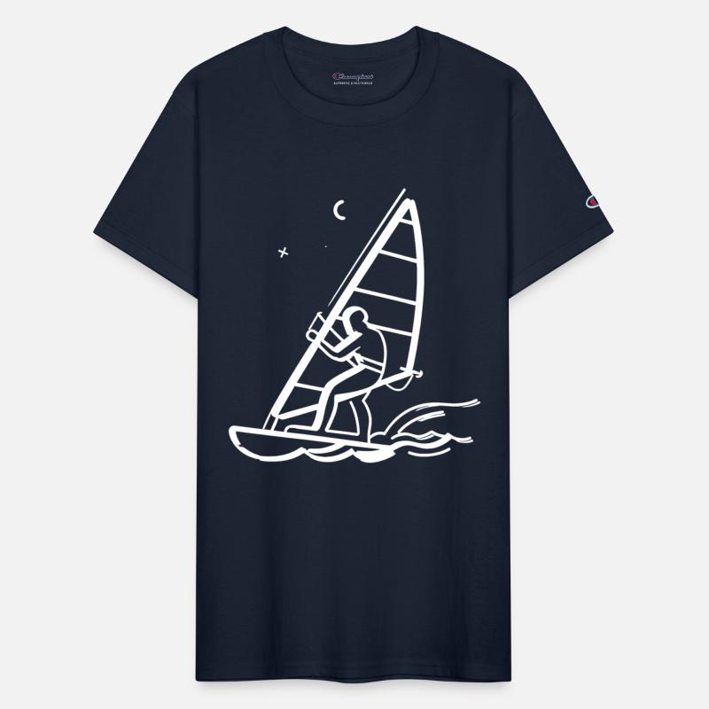 Windsurfing Line Art