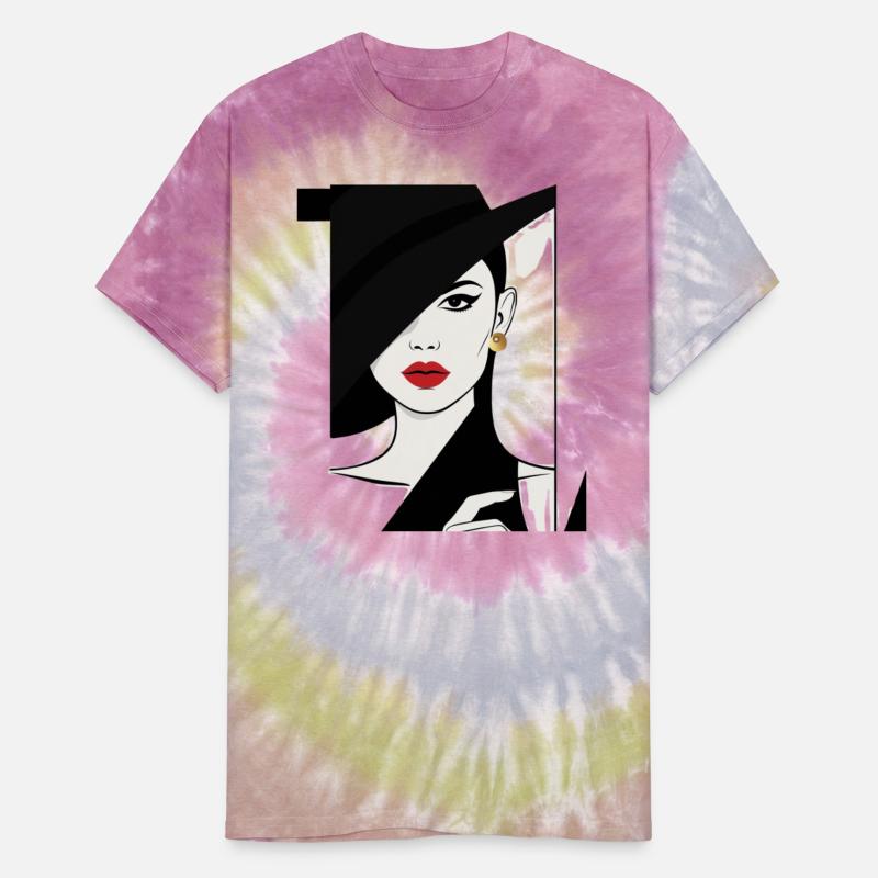 Woman in a pop art and graphic design style