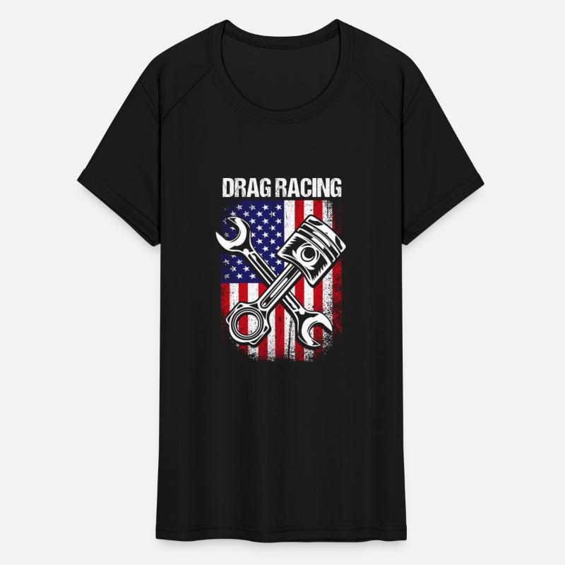 4th Of July Race Car Lover US Flag Drag Racing