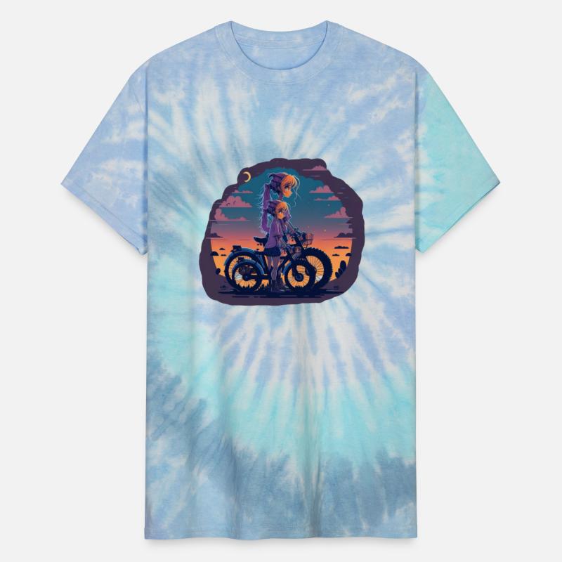 A cute girl riding a bicycle