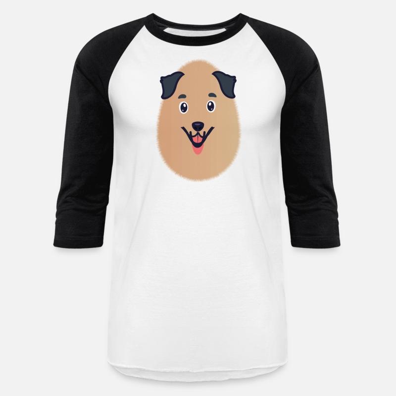 A dog in the egg - an egg merged with a cute puppy