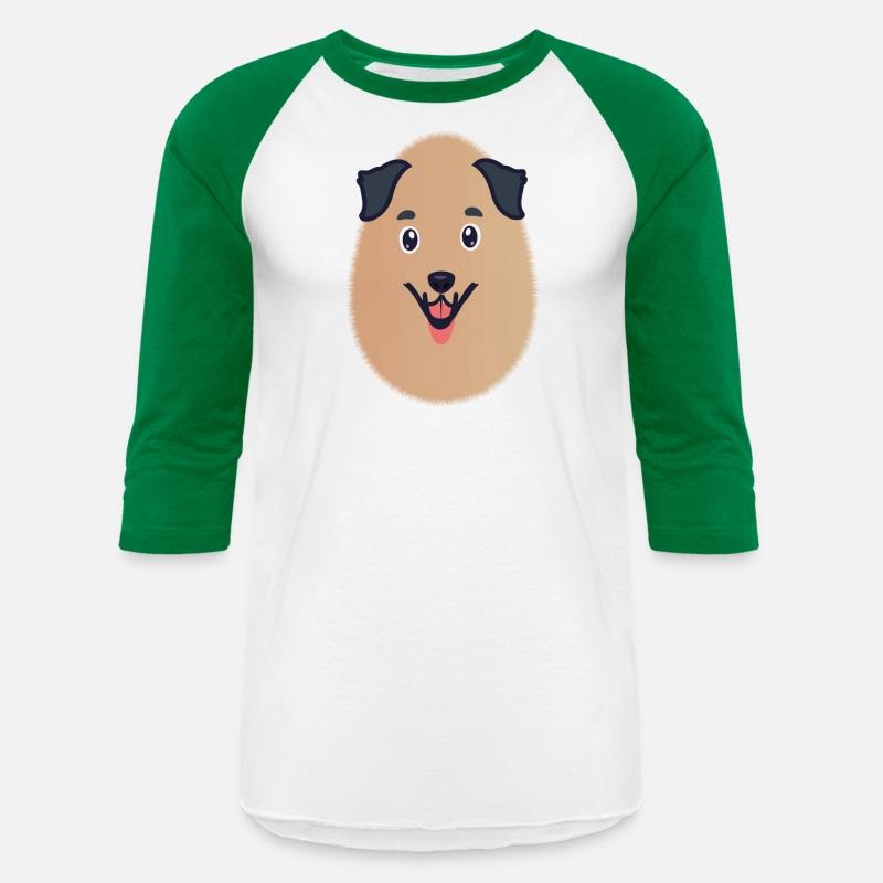 A dog in the egg - an egg merged with a cute puppy