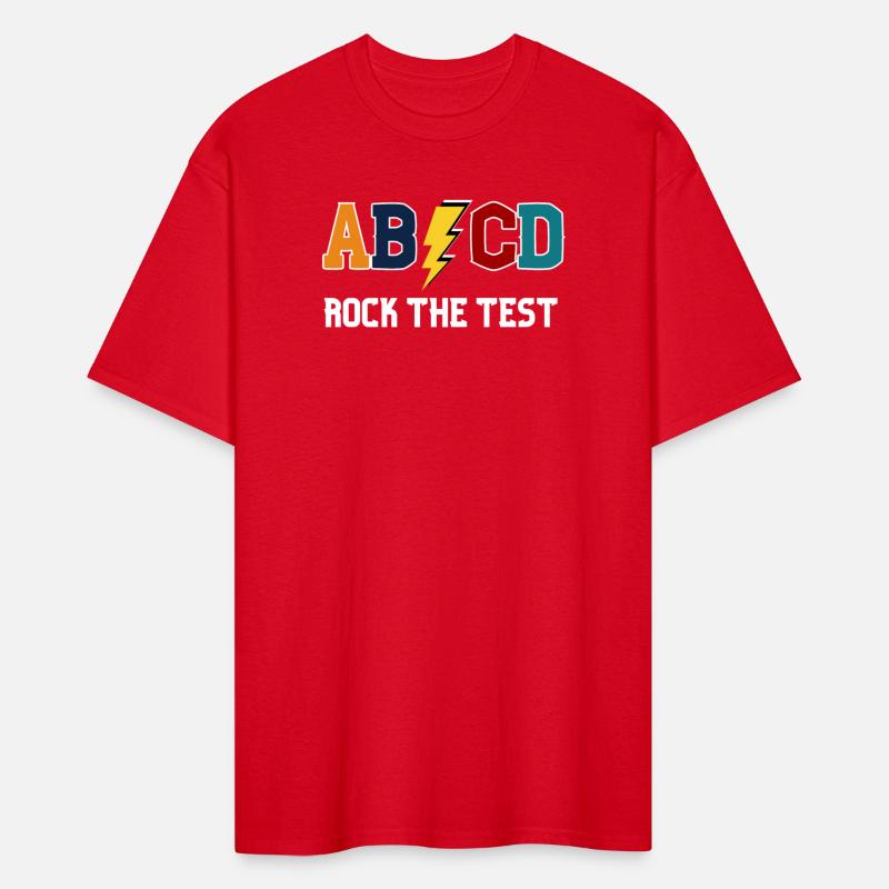 ABCD Rock The Test Funny Metal Teacher Student