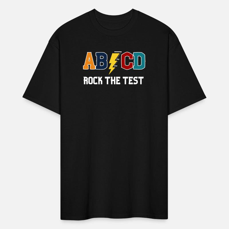 ABCD Rock The Test Funny Metal Teacher Student