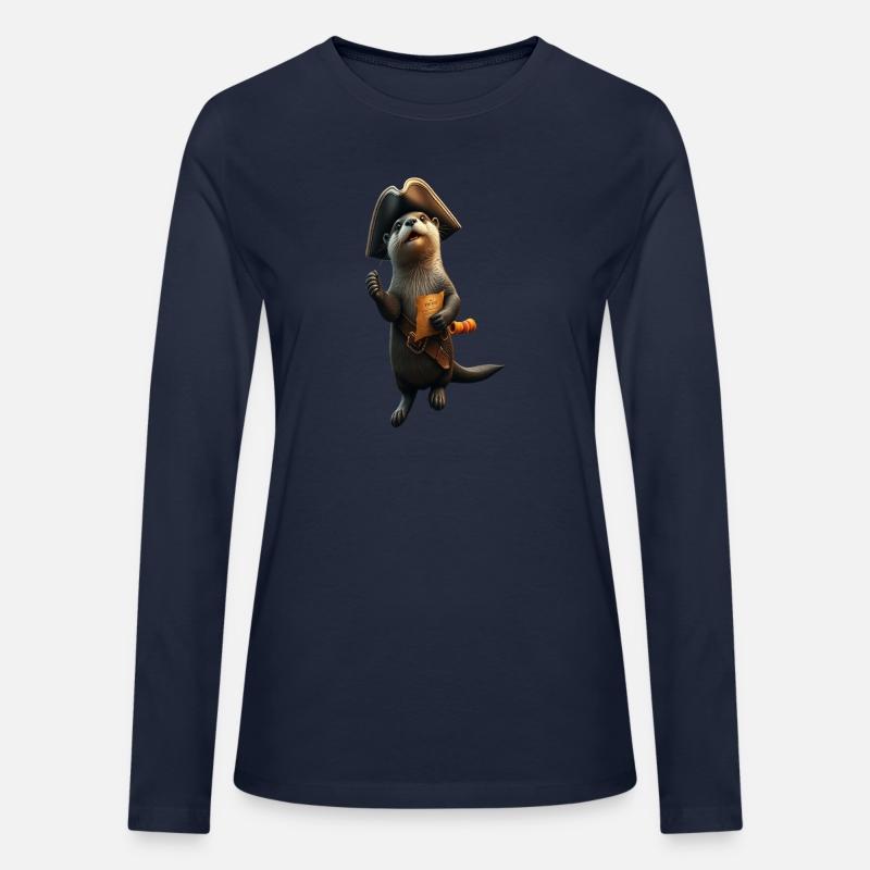 Adventurous Otter Pirate Illustration