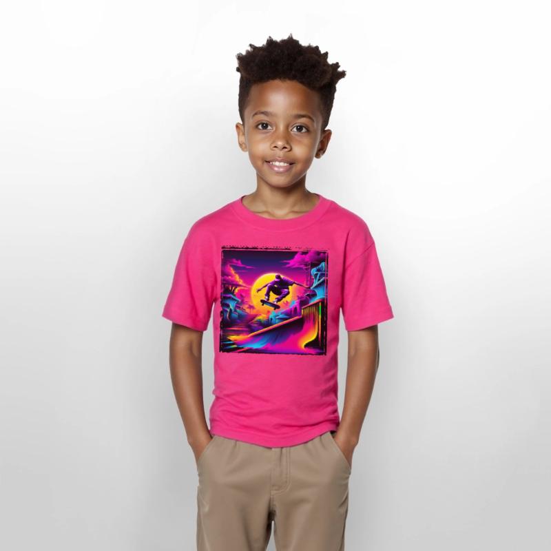 AI Airbrushed Synthwave Skate Scene