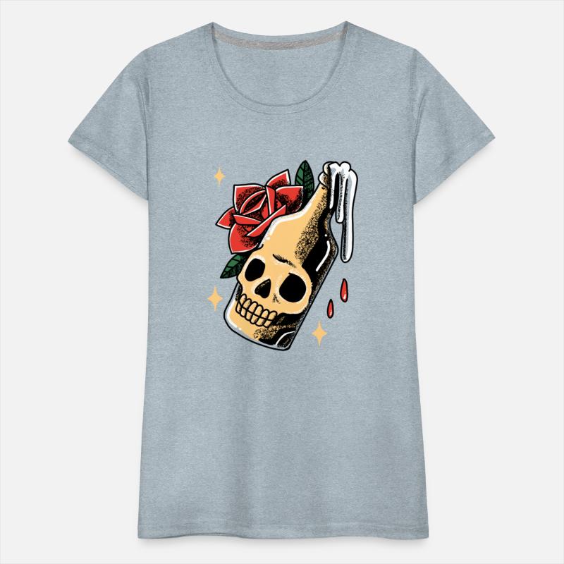 Alcohol Bottle Poison Ink Tattoo Graphic