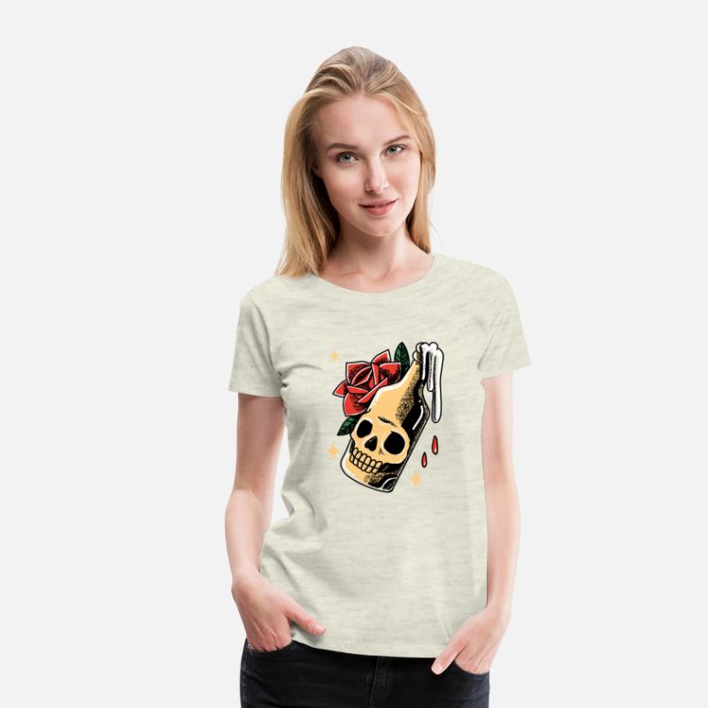 Alcohol Bottle Poison Ink Tattoo Graphic