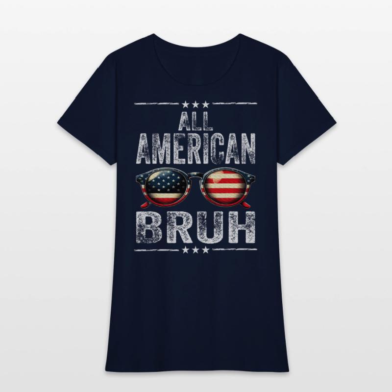 All American Bruh 4th Of July Teen Boys Patriotic
