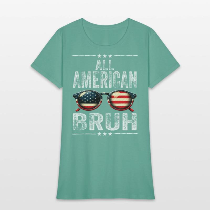 All American Bruh 4th Of July Teen Boys Patriotic