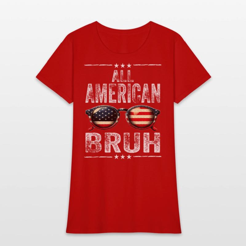All American Bruh 4th Of July Teen Boys Patriotic