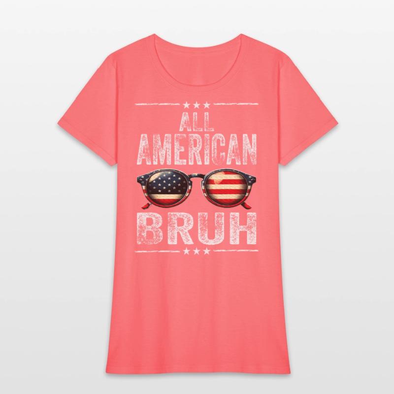 All American Bruh 4th Of July Teen Boys Patriotic
