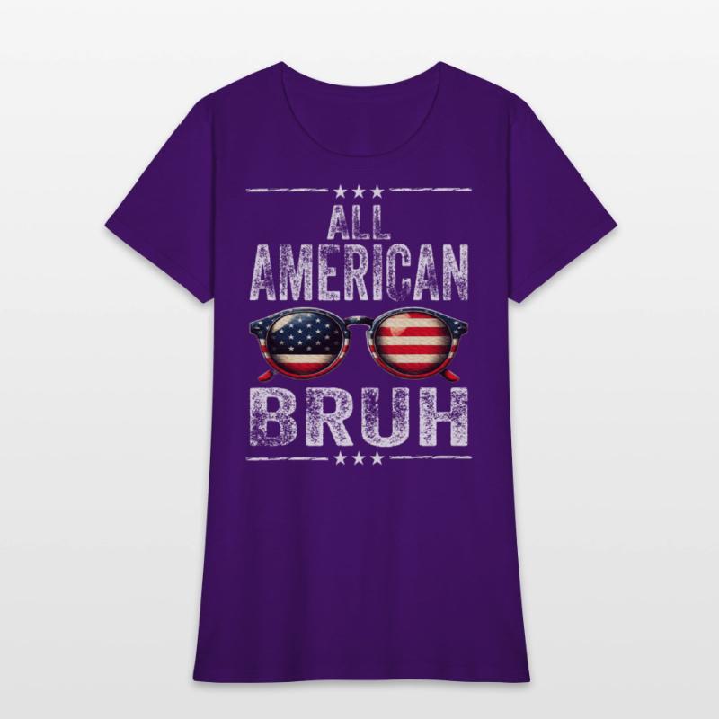 All American Bruh 4th Of July Teen Boys Patriotic