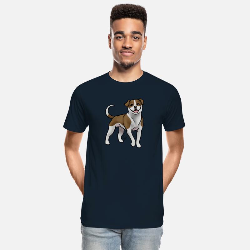 American Bulldog Brown And White