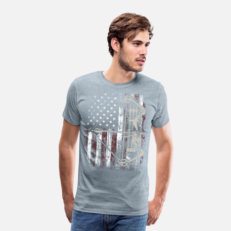 American Flag Bowhunting Bow Archery Deer Hunter
