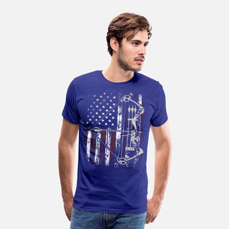 American Flag Bowhunting Bow Archery Deer Hunter