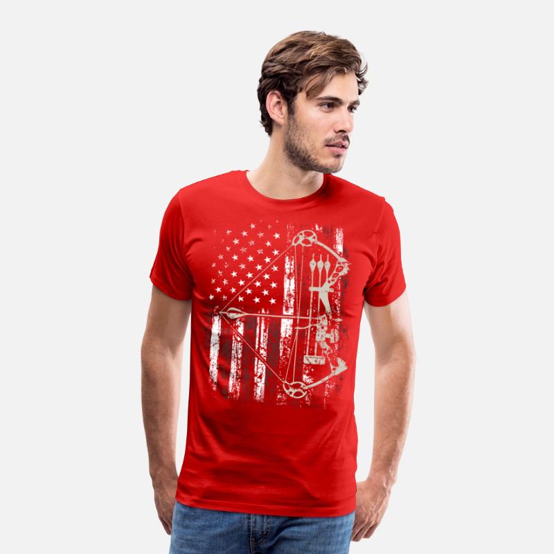 American Flag Bowhunting Bow Archery Deer Hunter