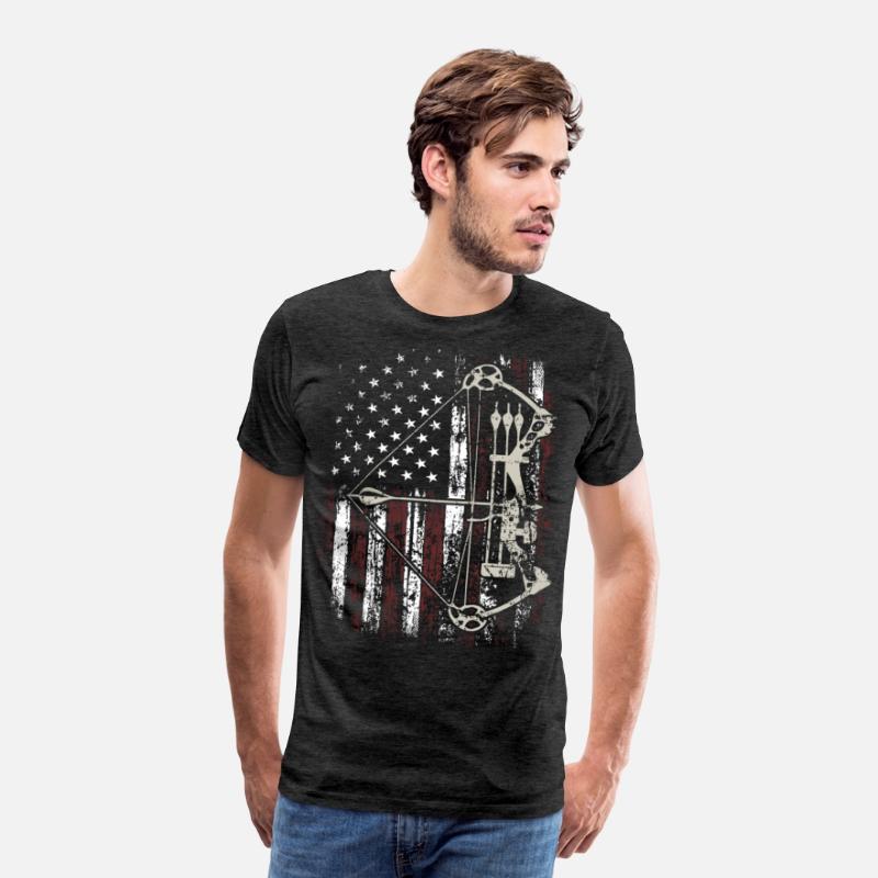 American Flag Bowhunting Bow Archery Deer Hunter