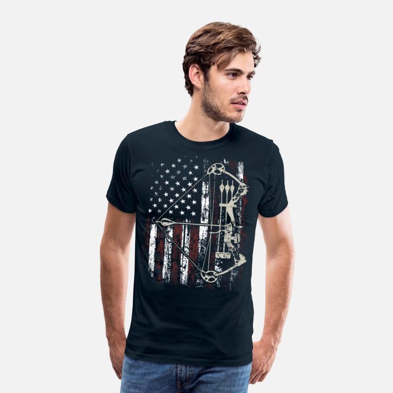 American Flag Bowhunting Bow Archery Deer Hunter
