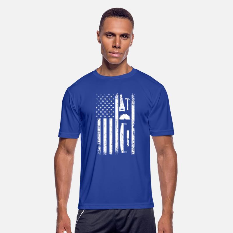 American Flag Carpenter Tools Woodworker Craftsman