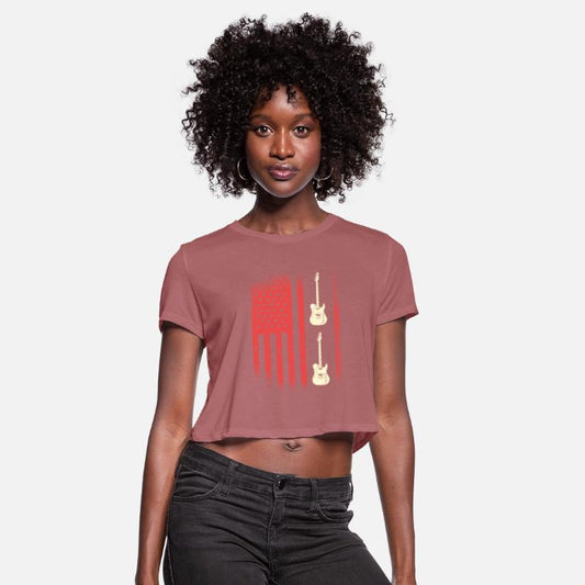 American Flag Electric Guitar Duo