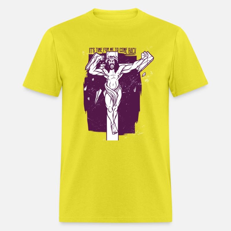 Angry Jesus coming of cross strong jesus