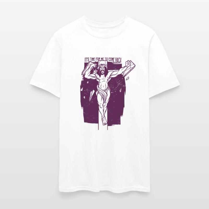 Angry Jesus coming of cross strong jesus