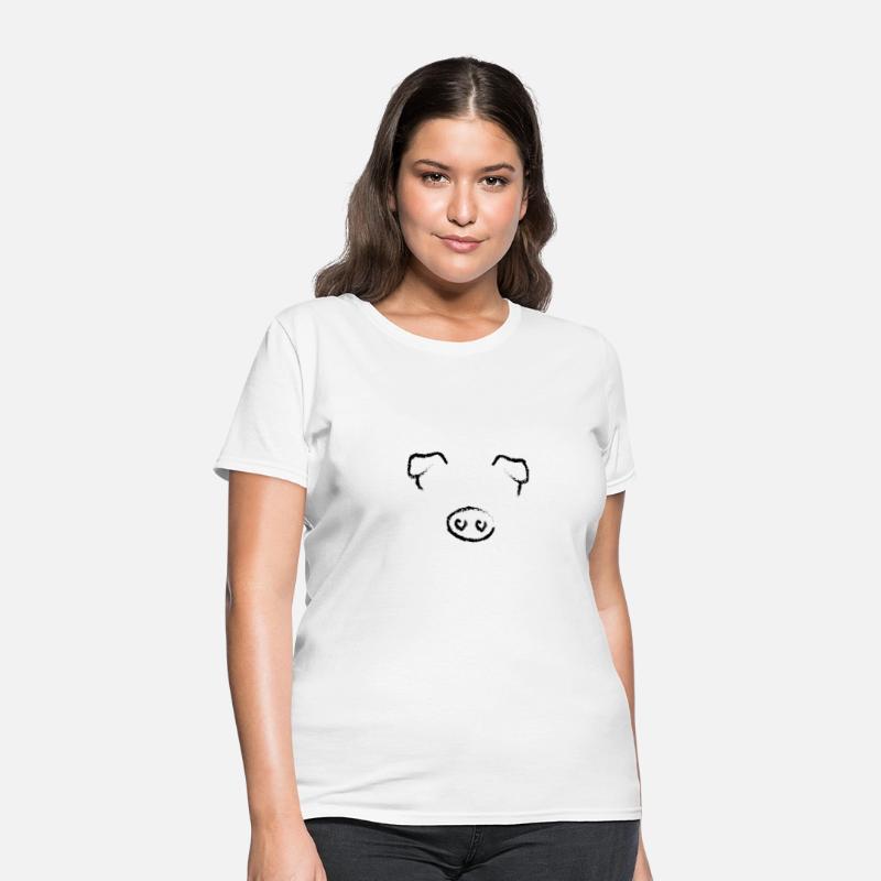 ANIMAL FACE PIG BLACK