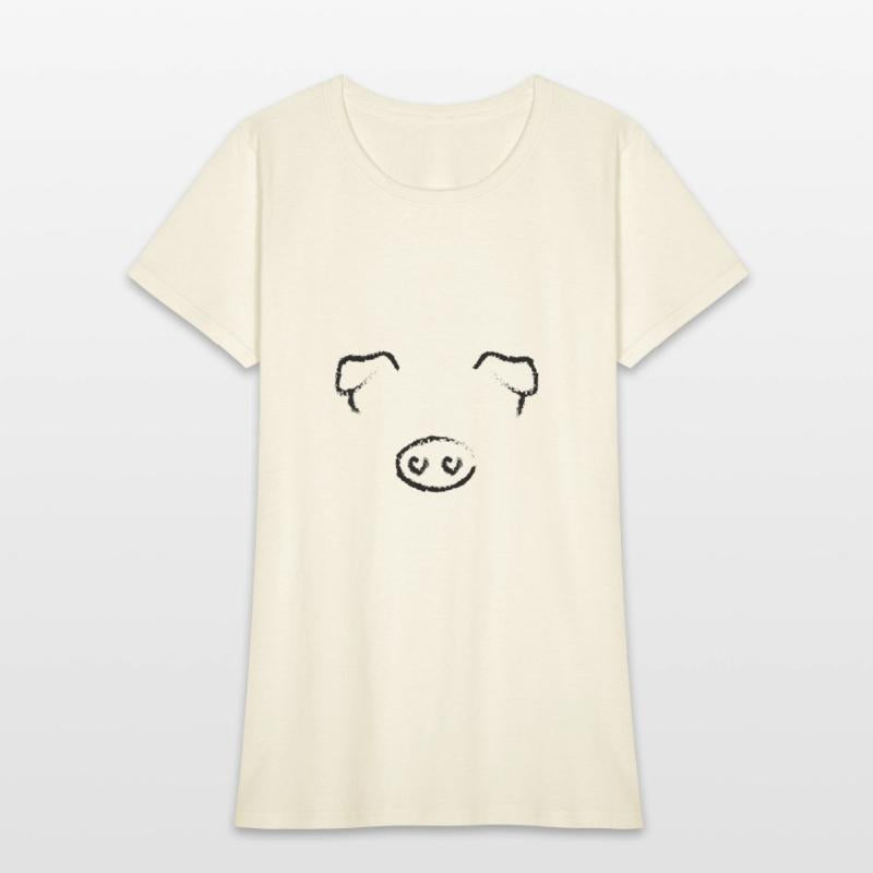 ANIMAL FACE PIG BLACK