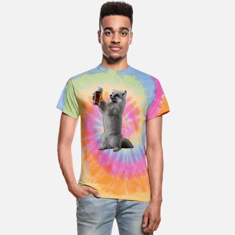 Arctic Fox Drinking Beer Realistic