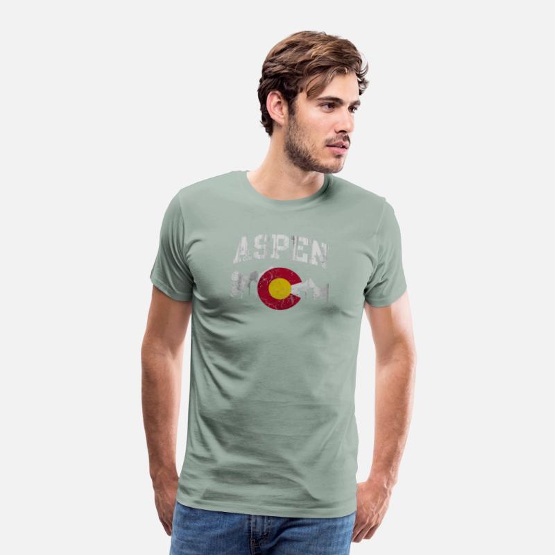 Aspen Colorado Flag Skyline Long Sleeve Shirt