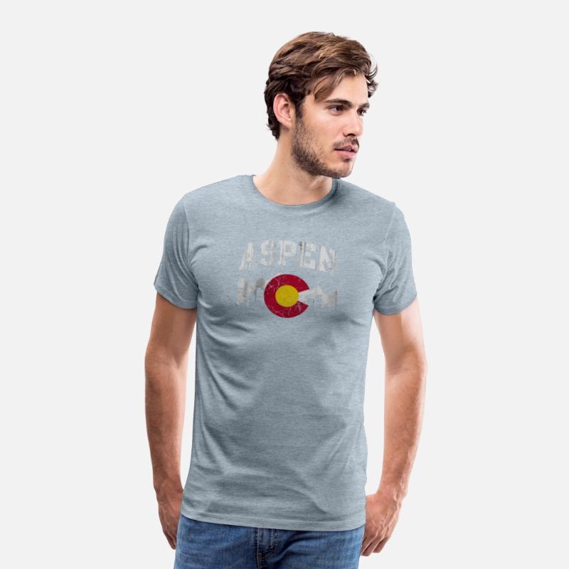 Aspen Colorado Flag Skyline Long Sleeve Shirt