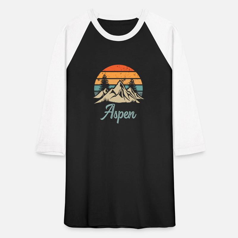 Aspen Retro Vintage Mountain Sunset Outdoors Wilde