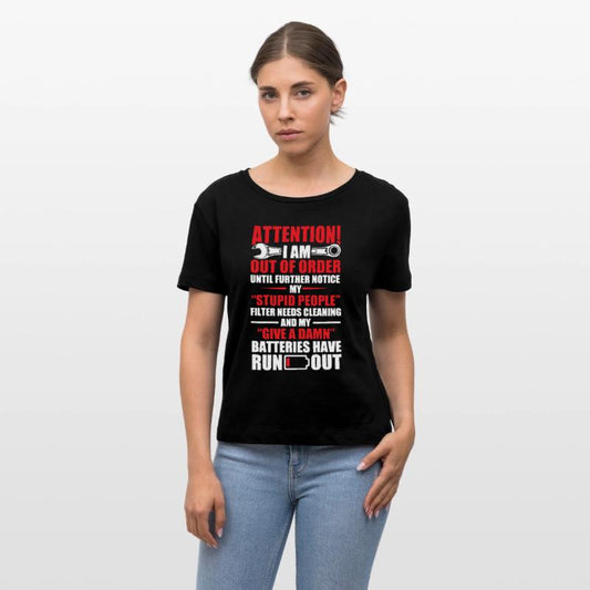 Attention i am out of order until further notice m